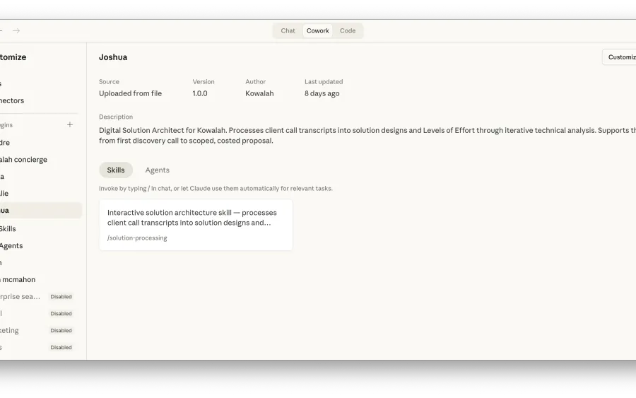 Joshua — Solution Architect